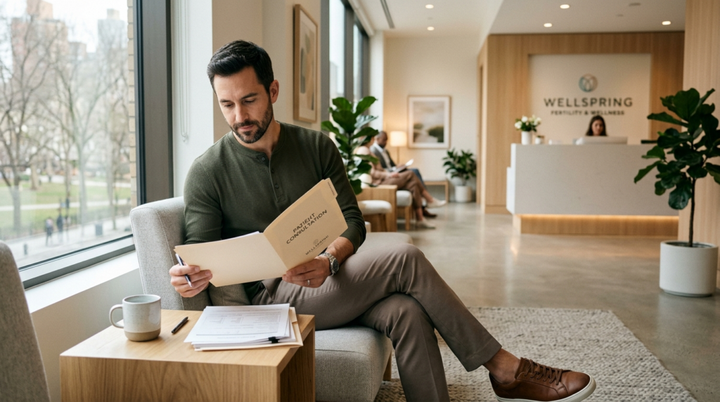 Sophisticated lifestyle image of a stylishly-dressed man in 
